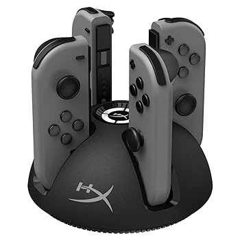 Nintendo Switch Play  Station  4 Amazon.com: HyperX Chargeplay Quad - 4-in-1 Joy-Con Charging